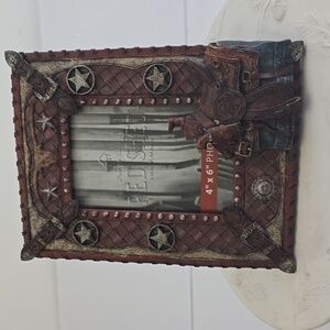 Red Shed Western Cowboy Rustic Picture Photo Frame 4x6